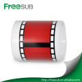 Customed impresión logo sublimación 11oz forma de película de película color cambiante taza de café